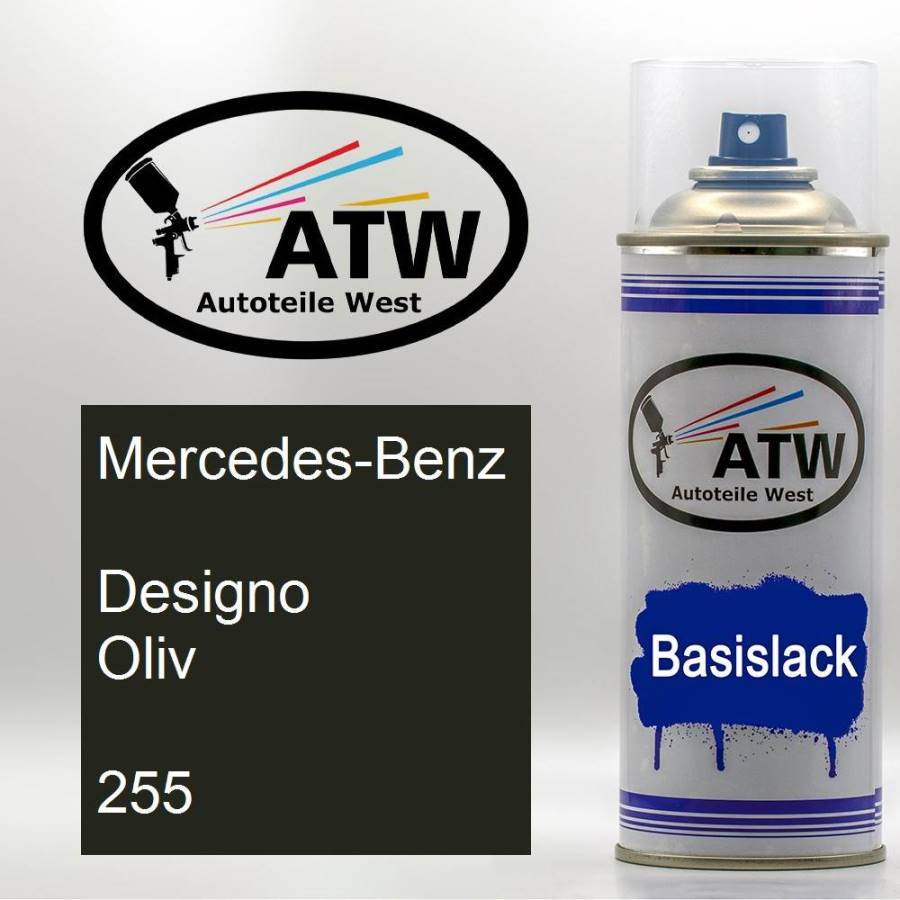 Mercedes-Benz, Designo Oliv, 255: 400ml Sprühdose, von ATW Autoteile West.